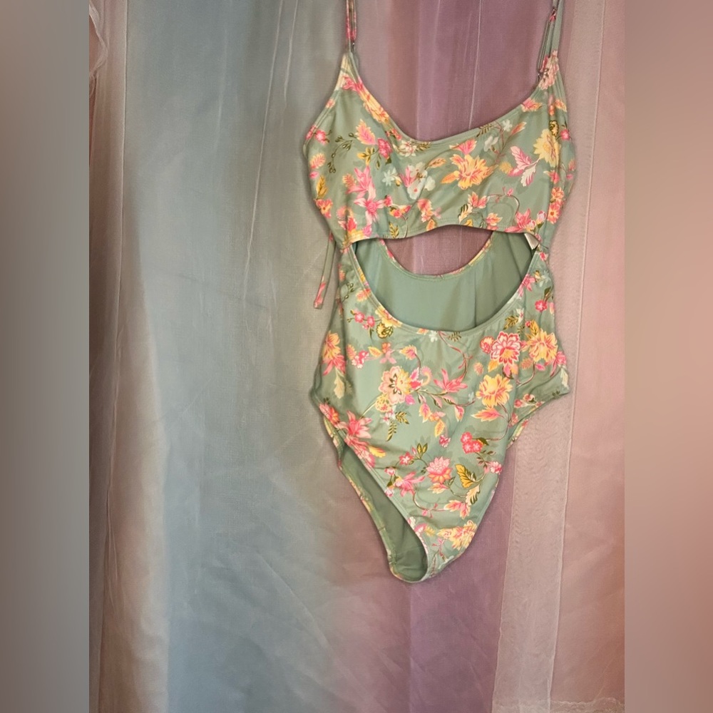 One Piece Floral Swimsuit